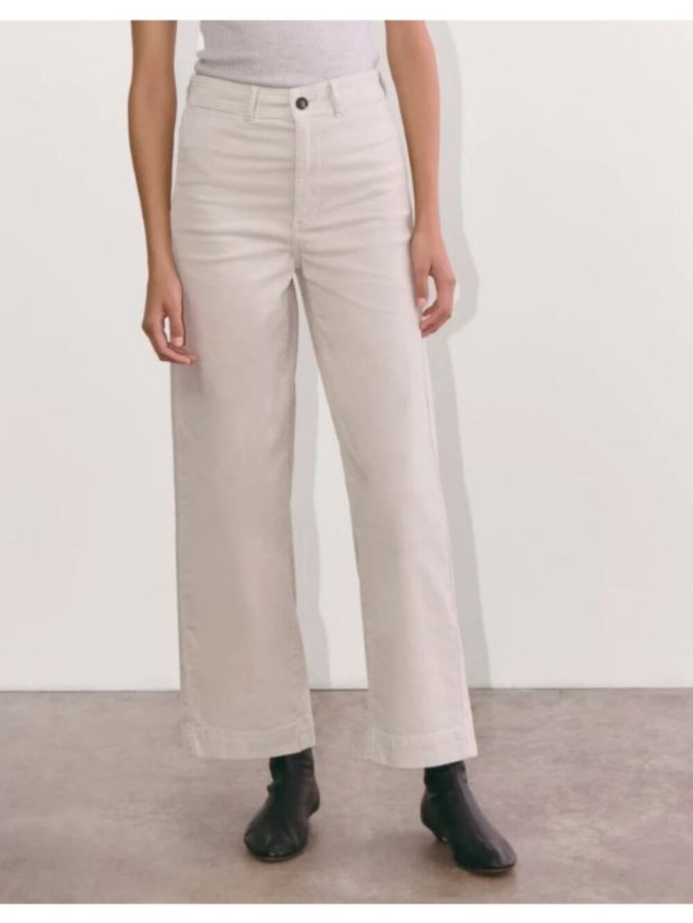 Everlane The Sailor Wide Leg Pant in Corduroy Sandstone Size 6 NWT